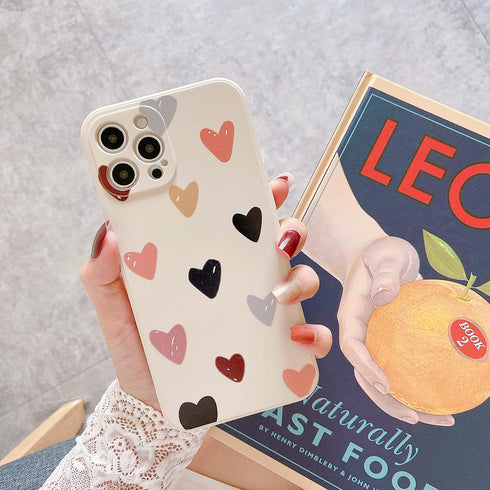 Jmltech Compatible with iPhone 12 Pro Max for Women Girls Cute Design Soft Silicone Camera Protection Protective Lovely Heart Phone Case for iPhon...