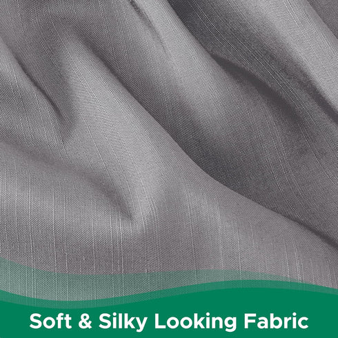 Biscaynebay Wrap Around Bed Skirts for Full & Full XL Beds 15" Drop, Silver Grey Adjustable Elastic Dust Ruffles Easy Fit Wrinkle & Fade Resistant...