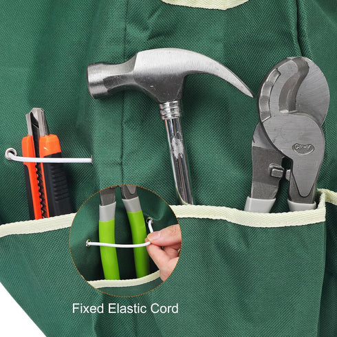 Garden Tool Bag 14.6" x 5.5" x 16.5" Large Oxford Waterproof with Pockets Garden Tote Bag Gardening Plant Tool Organizer Storage Carrier Store for...