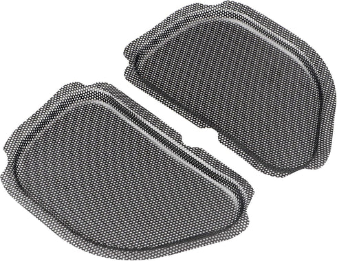 Black Metal Fairing Mesh Front Speaker Grills Cover Trim Replacement For Harley Road Glide FLTR 1998-2013...