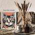 Posterizer 1 pcs- Abstract portrait of a cat with yellow eyes-Art for Animal Lovers-Abstract & Modern Art- Gift for Men Women Teens-Decor for Hom...