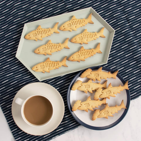 Set of 2 Shark Cookie Cutters (Designs: Hammerhead & Tiger), 2 Pieces - Bakerlogy...