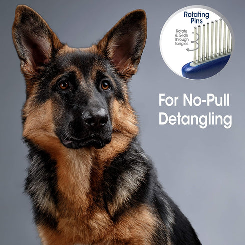 Four Paws Magic Coat Professional Series All-Purpose Rotating Pin Comb for Dogs...