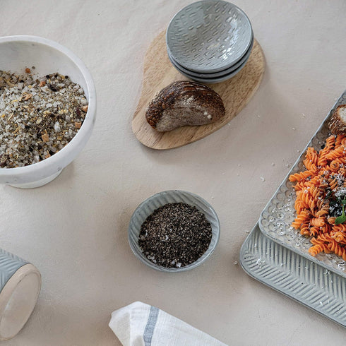 Bloomingville Cotton Tea Stripes & Tassels, Blue & White, Set of 3 Towel, 3...