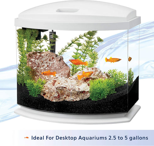 Aqueon Small Aquarium Fish Tank Submersible Mini Flat Heater Up to 5 Gallon Aquariums, 10 Watts...