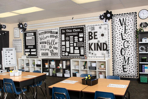 Teacher Created Resources Black and White Welcome Bulletin Board (TCR6805)...