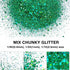 TORC 4 OZ Emerald Green Holographic Glitter 4 Ounce Mix Chunky Glitter Bulk for Resin Craft Cosmetic Art Festival Decoration St. Patrick's Day Dec...