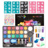 Maydear Face Painting Kit for Kids - 20 Colors Water Based Makeup Palette with Stencils, Glitters, Rainbow Split Cake, Hair Dye Clips, for Parties...