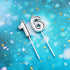 16th Birthday Candles Cake Numeral Candles Happy Birthday Cake Candles Topper Decoration for Wedding Anniversary Celebration Supplies(Silver)...