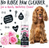Dog Paw Cleaner No Rinse Foam Cat & Dog shampoo with Silicone Brush Head, waterless grooming products. Travel friendly paw cleaner for dogs defeat...