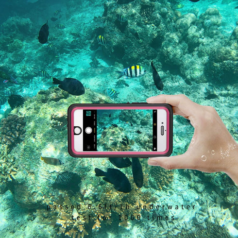 Lanhiem for iPhone SE 2022/2020 Case, for iPhone 7 8 Case, IP68 Waterproof Dustproof Shockproof Case with Built-in Screen Protector, Full Body Und...