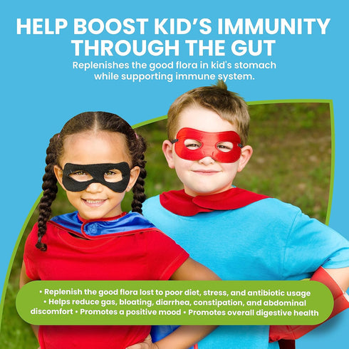 Probiotics for Kids + Prebiotics to Support Digestive Health - 6 Billion+ CFUs of Kids Prebiotic and Probiotic to Help Support Immunity & Digestio...