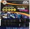 ROK Straps ROK-10358 Black/Reflective 12" - 42" Pack Adjustable Stretch Strap...