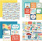 Summer Scrapbook Paper & Stickers Kit - Beach Theme Cardstock & Stickers, 4 Items, 12x12 Inch, Modern Style, Square Shape, Variety Pack...