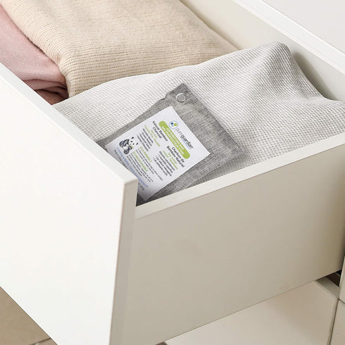 PureGuardian CB200 Bamboo Charcoal Air Purifying Bag, Eco-Friendly, Naturally Absorbs Odors, Excess Moisture and Pollutants, 200g, Gray...