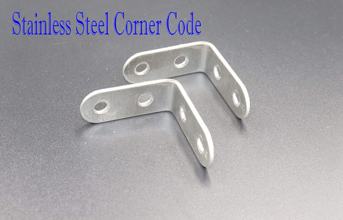 20pcs Thick Stainless Steel Corner Code 90 Degree Right Angle Reinforcement Angle Iron Triangle 40mm x40mm x16mm L Bracket Bracket...