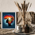 Posterizer 1 pcs-Abstract African Sunset Landscape & woman-Afro-American Art Collection-Inspirational Women's Art-Gifts for Women- UNFRAMED Wall A...