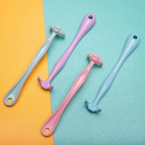 Design Colorful Floss Holder Reusable Dental Floss Handle Adults and Kids NO-Waste Floss Picksfloas Holder Flosser (PinkBlueGreenYellowPurpleLight...