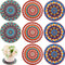 6 Pcs Boho Plant Pot Mat Absorbent Non Slip Pot Plant Pad Round Plant Coaster Mat Gardening Indoor Outdoor Flower Plant Protect Mat for Table Desk...