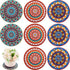 6 Pcs Boho Plant Pot Mat Absorbent Non Slip Pot Plant Pad Round Plant Coaster Mat Gardening Indoor Outdoor Flower Plant Protect Mat for Table Desk...