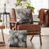 Chanasya Premium Wolf Throw Pillow Covers - Plush, Faux Fur Decorative Pillow Covers - Great for Bed or Sofa - 18" x 18” - Gray, 2 Covers...