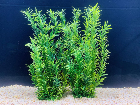 BEGONDIS 2 Pcs Artificial Water Plants, Fish Tank Aquarium Decorations, Made of Soft Plastic...