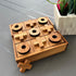 NUTTA - TicTacToe Tic Tac Toe Wooden Board XO OX Games Coffee Table Desk Toy Fun Game with Friends and Family Adult Games Travel Backyard Indoor O...