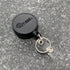 KEY-BAK MID6-Duo Heavy Duty Badge Reel and Keychain That Holds 10 Keys, Belt Clip, Black, Medium (0006-0804)...