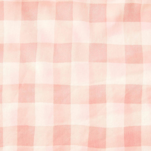 HonestBaby Girls Organic Cotton Changing Pad Cover, Peach Skin Painted Buffalo Check, One Size...