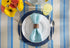 DII PVC Tabletop Collection Woven Indoor/Outdoor, Round Placemat Set, 13.75", Nautical Blue, 6 Piece...