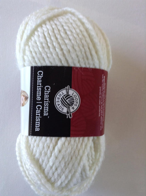 Loops & Threads Charisma Yarn 1 Ball Off White 3.5 Ounces......