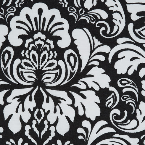 DII Cotton Dish Towel Set Damask Print, 18x28, Black, 2 Count...