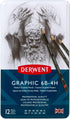 Derwent Graphic Drawing Pencils, Medium, Metal Tin, 12 Count (34214)...