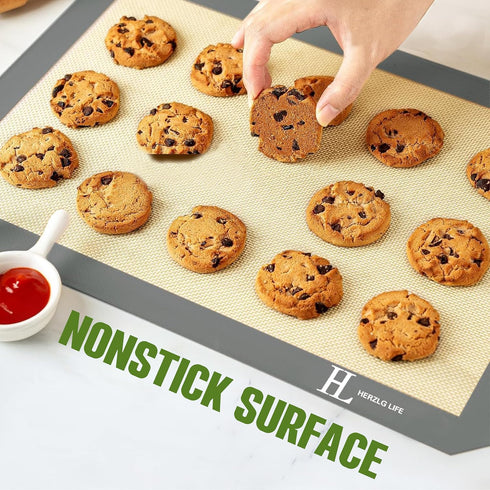 Silicone Baking Mat Cookie Sheet for Oven, Non-Stick Reusable Food Safe silicone mats for baking, Baking Sheet Liner, Oven Baking Sheet for Making...