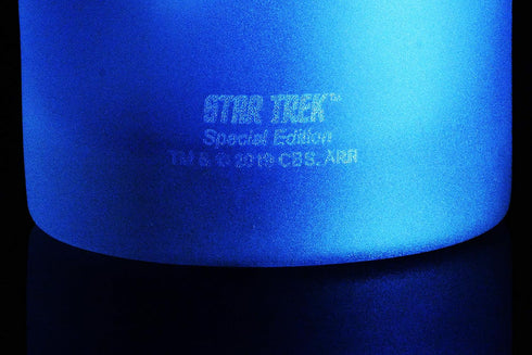 STAR TREK The Next Generation Command Badge Etched Rocks Whiskey Glass - Officially Licensed, Premium Quality, Handcrafted Glassware, 11oz - Perfe...