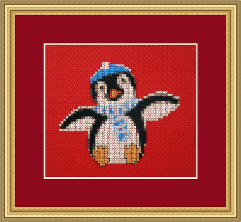 Penguin Christmas Counted Cross Stitch Kit by Orcraphics...