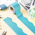 131 Ft Blue Glitter Bulletin Board Borders Blue Scalloped Bulletin Board Trims Shiny Decorative Border Trims Sparkle Self-Adhesive Bulletin Sticke...