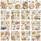 BBTO 12 Sheets Spring Easter Rub on Transfers for Crafts and Furniture Rub on Transfer Stickers Valentines Rub on Decals for Wood DIY Paper Home D...