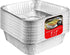 8x8 Foil Pans (10 Pack) 8 Inch Square Aluminum Pans - Foil Pans - Disposable Food Containers Great for Baking Cake, Cooking, Heating, Storing, Pre...