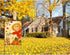 Happy Fall Garden Flags,Double Sided Autumn Flag Scarecrow Harvest Pumpkin Yard Decorations Fall House Flags 12 x 18 Inch Small Fall Yard Garden F...