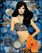Posterizer 1 pcs-vintage woman with dimaons collage-Retro Art-Abstract & Modern Art-Gift for Art Lovers- UNFRAMED Wall Art...