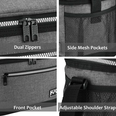 Tirrinia Insulated Lunch Box for Men/Women, Leakproof Lunch Bag for School Work, Large Lunch Tote Kids Boys Girls Student Back to School, Soft Coo...