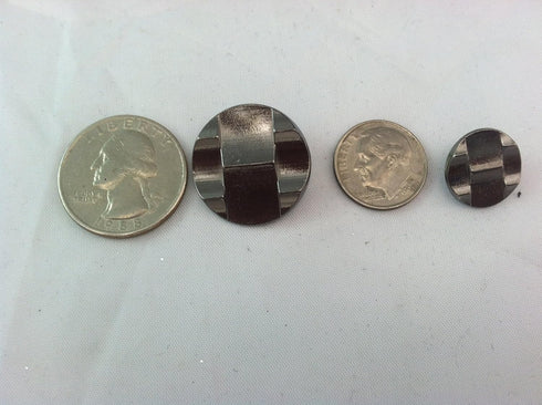 Gun Metal Silver Metal Buttons Sets for Suit & Blazers 11 Pc. Pewter Buttons - Grey Metal Buttons...