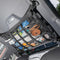 Car Ceiling Cargo Net with 3 Pockets,31.5"x21.6" Reduce Sagging Car Storage Mesh Organizer,Double Layer Roof Mesh Camping Overlanding Gear Must Ha...