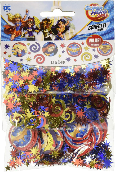 Amscan 361609 Confetti DC Super Hero Girls™ Collection 1 pack Party Accessory...