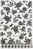 Karma Gifts Black and White Boho Tea Towel,Cotton, Sea Turtle...