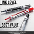 Pentel Markathon Pump Permanent Marker, Chisel Tip, Black Ink, 4 Pack (NLF60XBP4A)...