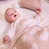 Kid Nation Super Soft Baby Blanket with Heart Light Pink 30 x 40 inch...
