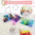 GREENTIME 49000pcs 2mm Seed Beads for Jewelry Making Kit, 92 Colors Small Beads Kit Bracelet Beads with Pendant Charms Kit and Letter Beads for Br...