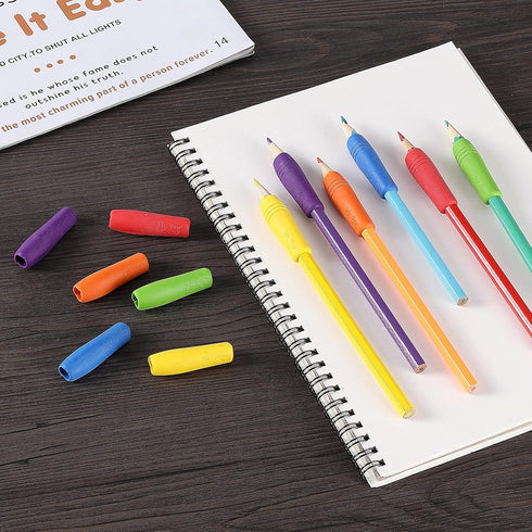 Mr. Pen- 12 Pack, Colorful, Pencil Grips, Pencil Holder for Kids, Pencil Grippers for Kids, Rubber Pen Grips for Adults with Arthritis...
